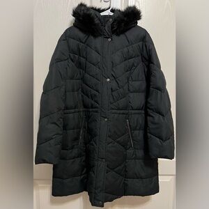 Ava & Viv Winter Puffer Jacket Black - Size 2X
